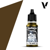 Vallejo Model Colour #201 - Bronze - 18 ml Metallic Acrylic Paint - Gap Games