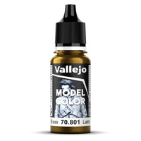 Vallejo Model Colour #202 - Brass - 18 ml Metallic Acrylic Paint - Gap Games