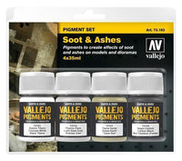 Vallejo Pigments Set Soot & Ashes 4 x 35ml - Gap Games