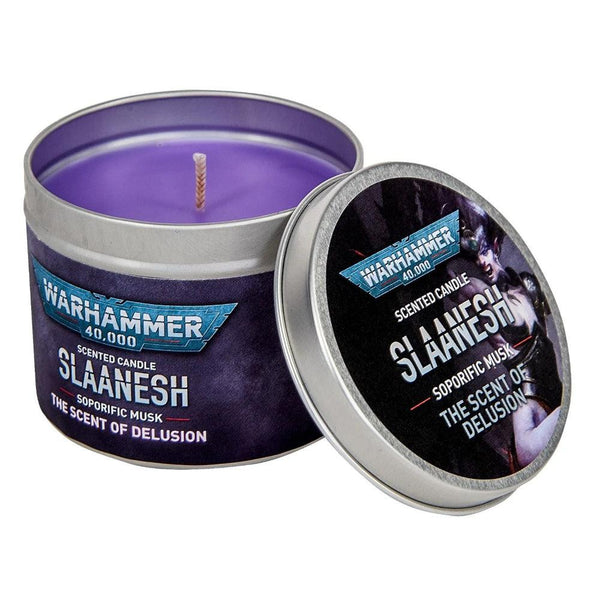 Warhammer 40,000: Slaanesh Soporific Musk Candle - Pre-Order - Gap Games