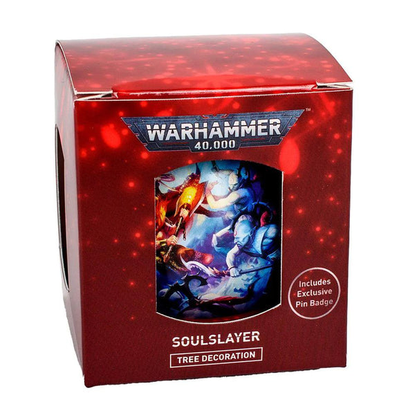 Warhammer 40,000: Soulslayer Black Library Bauble & Pin Set - Pre-Order - Gap Games