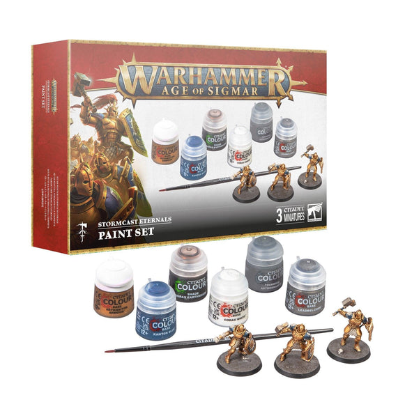 Warhammer Age of Sigmar: Stormcast Eternals Paints Set - Gap Games