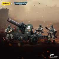 Warhammer Collectibles: 1/18 Scale Astra Militarum Ordnance Team with Bombast Field Gun - Pre-Order - Gap Games