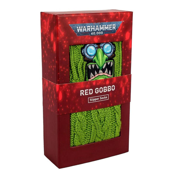 Warhammer Red Gobbo Slipper Socks - Pre-Order - Gap Games