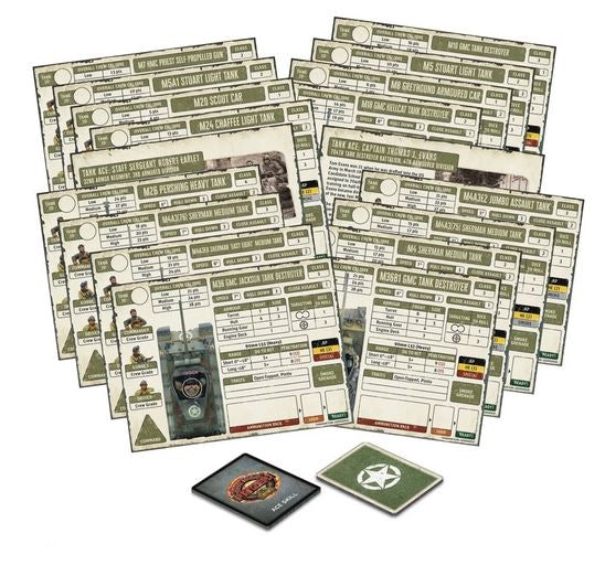 Warlord Games - Achtung Panzer - US Card Bundle - Gap Games