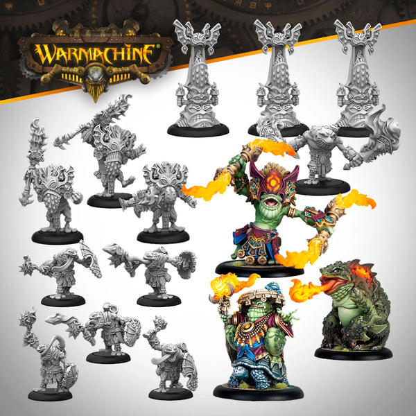 Warmachine: Southern Kriels Fire Tongue Warriors Cadre - Pre-Order