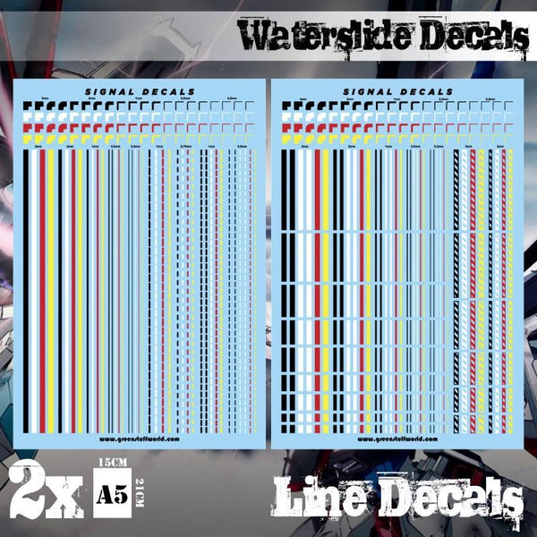 Waterslide Decals - Lines - Gap Games