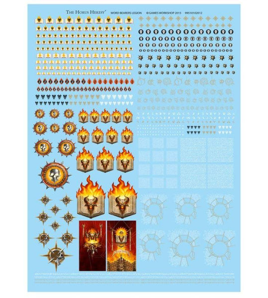 Word Bearers Legion Transfer Sheet - Gap Games